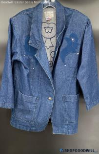 A Calico Creation by Renee Women's Embellished Denim jacket - Sz M