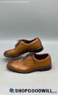 Aston Grey Men's Kindu Brown Leather Oxfords Sz 8.5