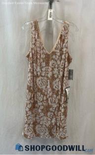 NWT Alex Evenings Women's Pink/Bronze Sequin Shift Dress - Sz 14