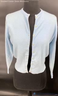 Women's Baby Blue VTG (50's) cardigan sweater