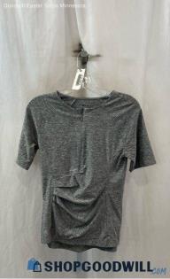 Athleta Women's Heather Gray 1/2 Zip Slim Active Shirt - Sz XS