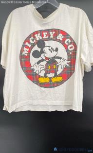 Mickey & Company Women's Mickey & Company Cropped T-shirt - Sz M