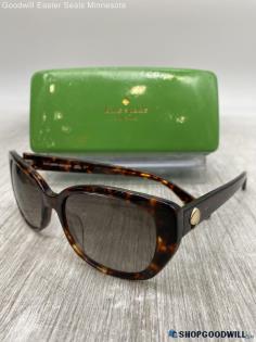 Kate Spade Rectangle Prescription Dark Brown Tortoise Plastic Sunglasses