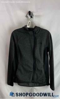 The North Face Women's Heathered Dark Gray Textured Lightweight Sweatshirt Sz M