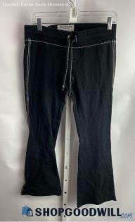 True Religion Women's Black Cropped Bootcut Sweatpants - Sz S