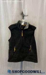 Patagonia Women's Gray Fleece Zip Up Sweater Vest - Sz L