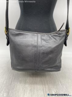 Vintage Coach Black Hobo Bucket Bag Crossbody Womens Leather Handbag/Purse