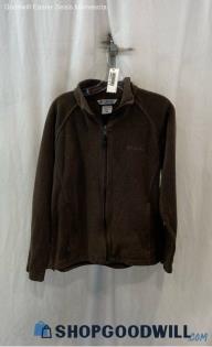 Columbia Women's Brown Fleece Zip Up Sweater - Sz L