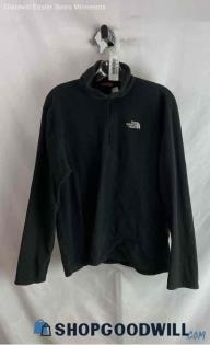 The North Face Men's Black Lightweight Thin 1/2 Zip Fleece Sweater - Sz M