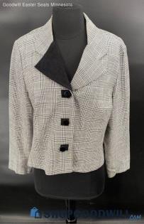 Taurus II Women's Mini Houndstooth pattern blazer