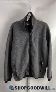 REI Men's Gray Fleece Zip Up Sweater - Sz L