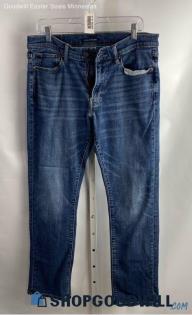 Lucky Brand Men's Dark Wash Blue Straight Jeans - Sz 32