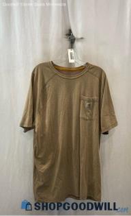 Carhartt Men's Beige Heather Relaxed Fit Pocket T-Shirt - Sz 2XT