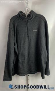 Columbia Men's Charcoal Gray Henley Sweater - Sz XXL