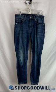 Lucky Brand Women's Dark Blue Mid Rise Skinny Ankle Jeans - Sz 6