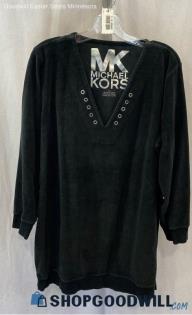 Michael Kors Women's Black Velvet Shift Dress - Sz XXL