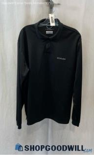 Columbia Men's Black Long Sleeve Performance Active Polo Shirt - Sz XL