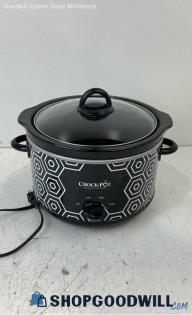 Crock Pot Round Portable Slow Cooker Pot Cookware Small Appliances Not tested