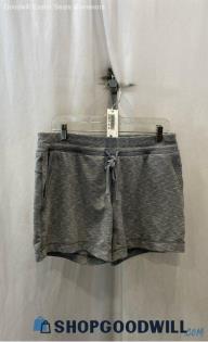 Athleta Women's Heather Gray Pull-On Relaxed Fit Sweat Shorts - Sz M