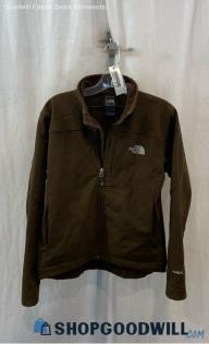 The North Face Women's Chocolate Brown Fleece Lined Softshell Jacket - Sz M