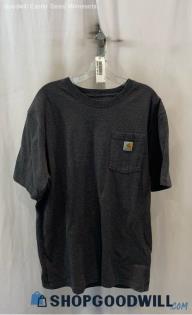 Carhartt Men's Charcoal Gray Pocket T-Shirt - Sz L