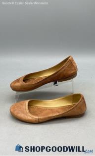 Frye Women's Carson Beige Leather Ballet Flats Sz 7