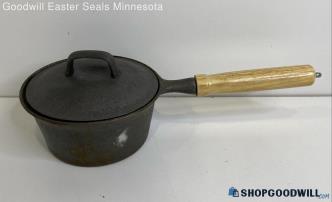 Taiwan Cast Iron 1-Quart Covered Saucepan Cookware