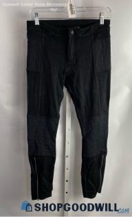 Athleta Women's Black twill pull on Ankle Pant - Sz 8