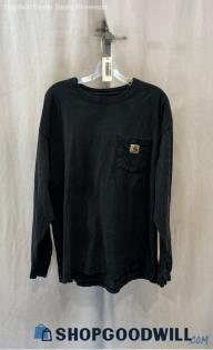 Carhartt Men's Black Long Sleeve Pocket T-Shirt - Sz XL