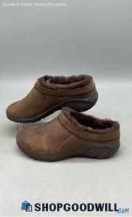 Merrell Women's Encore Ice 4 Brown Suede Clogs Sz 9