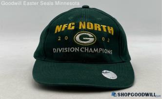 Headmaster 2002 Green Bay Packers NFC North Division Champions Adjustable Hat