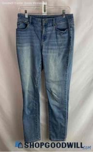 Chico's Women's Faded Blue Slim Straight Jeans - Sz 2