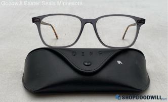 Ray Ban Gray/Brown Havana Acetate Square Prescription Eyeglasses