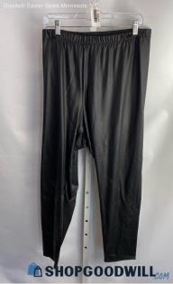 Torrid Women's Black Shiny Coated Ankle Leggings - Sz 4