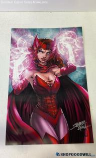 Javier Avila Scarlet Witch Poster 11x17" Marvel Comics Wanda Maximoff Vtg c2014