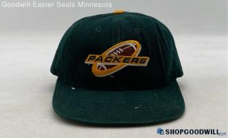 New Era NFL Green Bay Packers Football Green/Yellow Corduroy Adjustable Hat