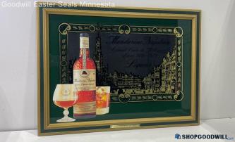 Mandarine Napoleon Grande Cuvee du Millenaire Liqueur Framed Etched Mirror/Sign