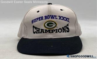 Nissin Green Bay Packers Football Super Bowl XXXI Champions White Snapback Hat