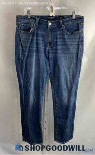 Lucky Brand Women's Weathered Blue Straight Jeans - Sz 12