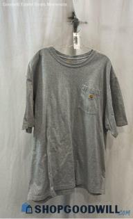 Carhartt Men's Light Gray Pocket Short Sleeve T-Shirt - Sz 2X