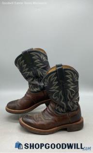 Ariat Men's Heritage Crepe Brown/Black Leather Western Boots Sz 9