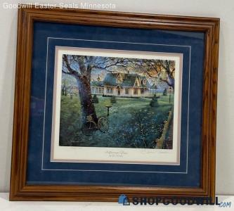 "Afternoon Glow" Gene Roncka Signed Matted & Framed Homestead Print 468/1400 Bio