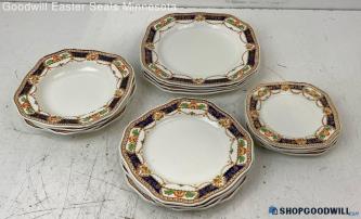 Royal Caledonia 16pc Imari Dinnerware Set Plates Bowls Vintage Pickup Only