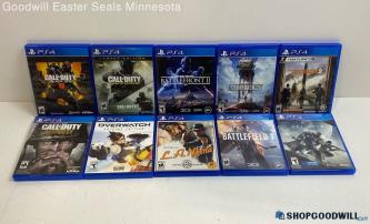 10 Sony PlayStation 4 Video Game LOT - Destiny Battlefield COD Overwatch & More