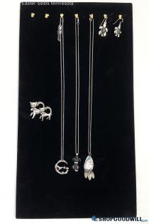 .925 Animal Necklaces, Earrings, and Brooch 26.29g