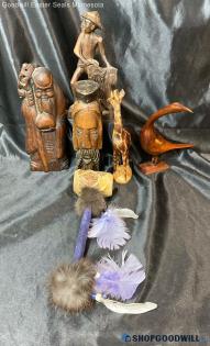 Carved Figurines Lot