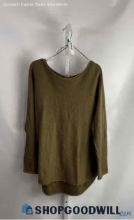 Michael Kors Women's Olive Boat Neck Tunic Sweater - Sz M