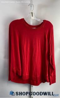 Athleta Women's Red Modal Soft Knit Lightweight Sweater - Sz 1X