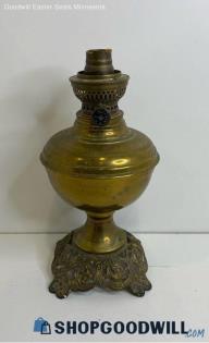 Appears To Be Metal Brass Oil Lamp Decor