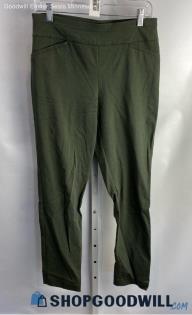 Chico's Fabulously Slimming Green Pull on Slim Ankle Pant - Sz 0 short